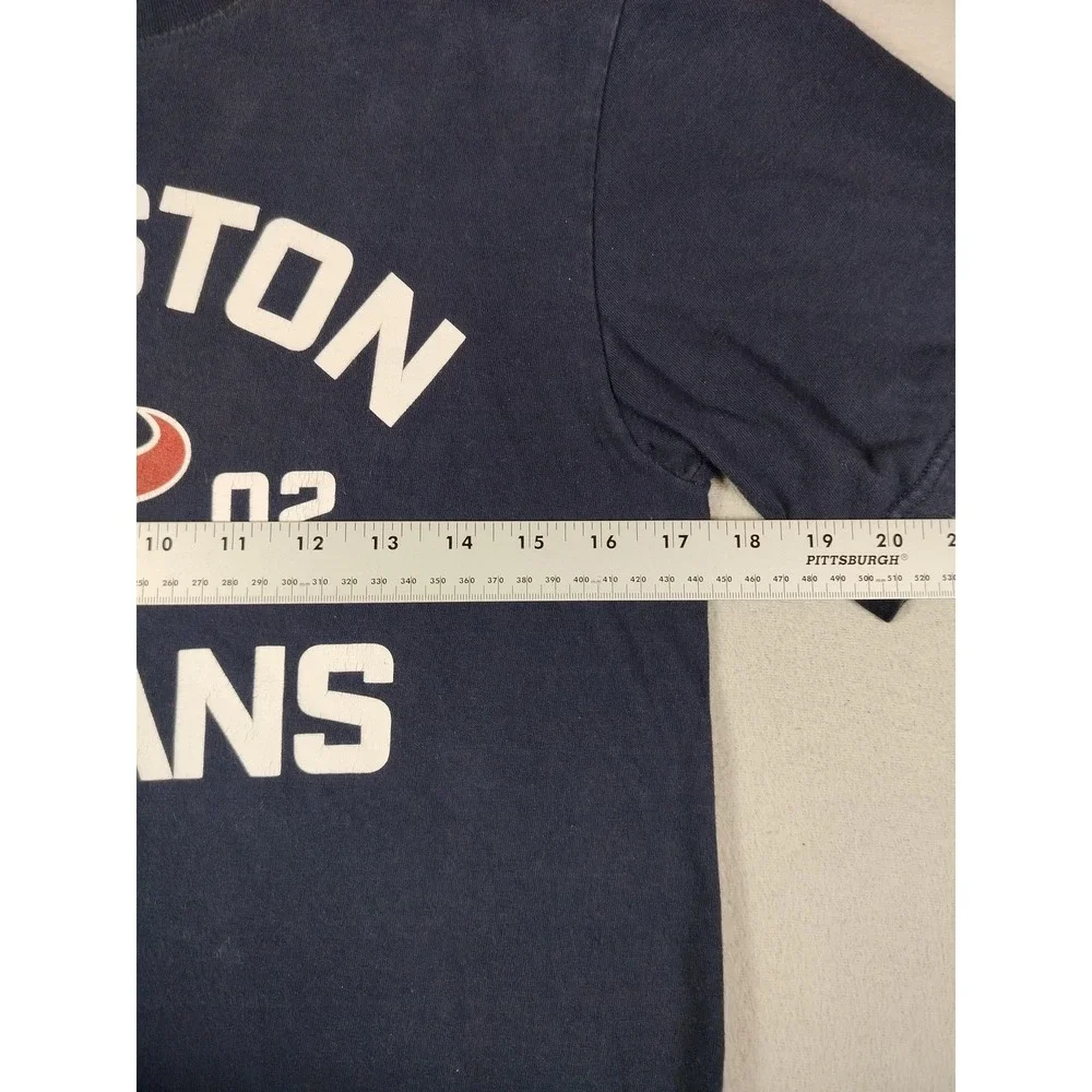Vintage Houston Texans Shirt Mens Small Blue NFL Football Nike 2002 Graphic Tee